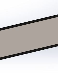 Exhauster cover 50x275x0,8 1584Mm